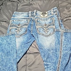 Mens Rock Revival Jeans 34x34